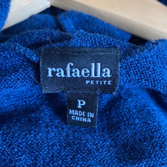 Rafaella Petite Blue Ruffle Cardigan - Picture 3 of 4
